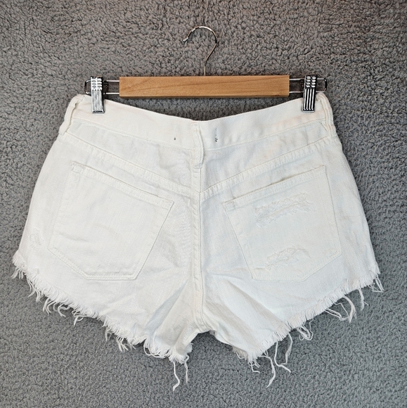 We The Free Womens Spring White Loving Good Vibrations Bootie Shorts Sz 25 - Picture 8 of 13